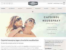 Tablet Screenshot of capsinol.com